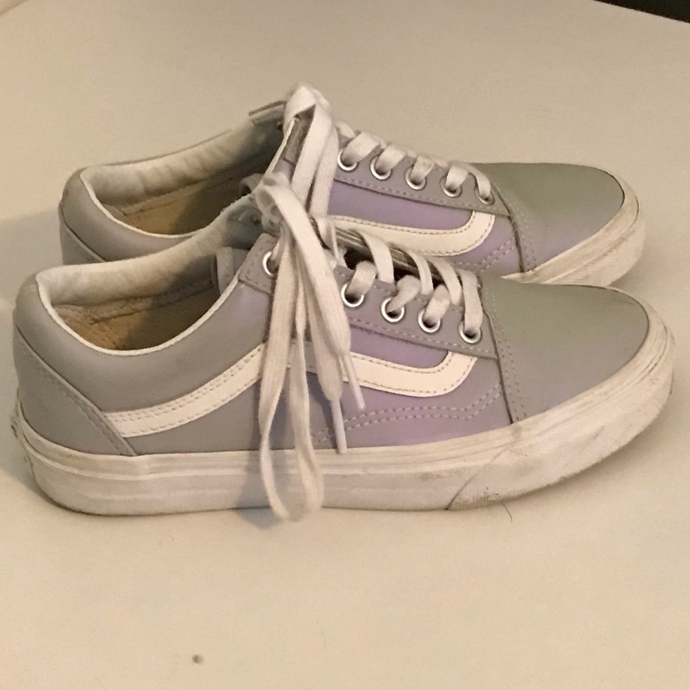 Vans iridescent purple/gray. Size 5.5 W
